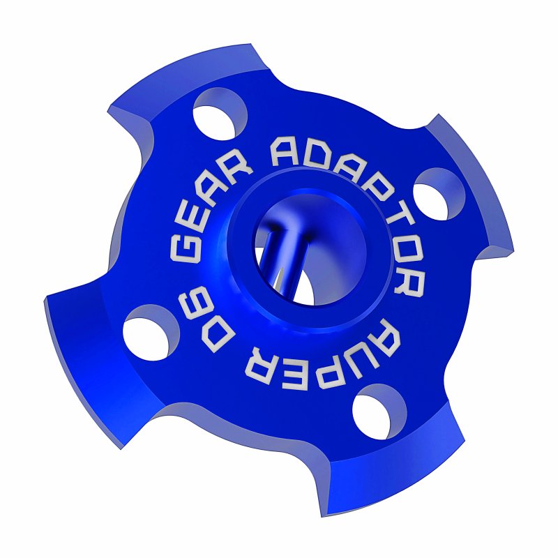 3RACING Auper D6 Spur Gear Adaptor Blue - SAK-D6809D/BU