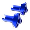 3RACING Auper D6 Blue Aluminum Wheel Adaptor - SAK-D6817/BU