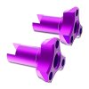 3RACING Auper D6 Purple Aluminum Wheel Adaptor - SAK-D6817/PU