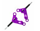 3RACING Auper D6 Aluminium Front Upper Arm Purple - SAK-D6822/PU