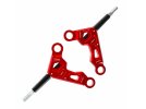 3RACING Auper D6 Aluminium Front Upper Arm RED - SAK-D6822/RE