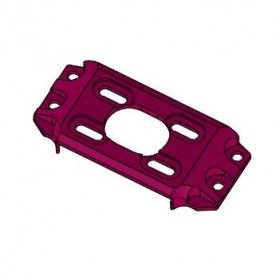 3RACING Sakura D4 Aluminum Motor Plate - SAK-D407