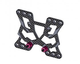 3RACING Sakura D4 Carbon Rear Battery Mounting Plate For D4 - SAK-D4822