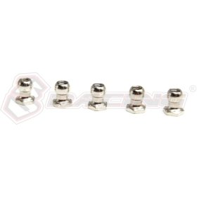 3Racing Sakura M 4.8mm Ball HEX L=5 (5pcs) - Iron - 3RAC-BS48H5S