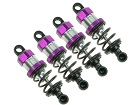 Hot Bodies Cyclone Sport Version /Racing Version Aluminium Damper Set - Purple Color - 3Racing CY-32/PU