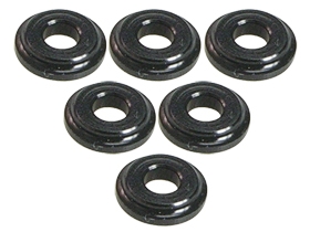 3RACING Aluminium Shock Tower Shim (6pcs) - Black - 3RAC-WFS820/BL