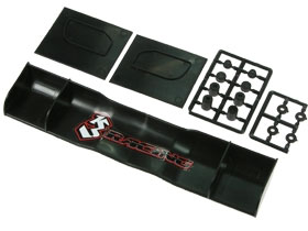 3RACING 195mm PP Side Wings For 1/10 Gas Power Touring Car - Black - 3RAC-WG195/BL