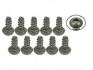 3RACING M2 x 4 Titanium Button Head Hex Socket - Self Tapping (10 Pcs) - TS-BSM204S