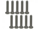 3RACING M2.6 x 12 Titanium Button Head Hex Socket - Machine (10 Pcs) - TS-BSM2612M