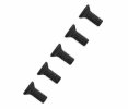 3Racing M3 x 8 Titanium TC4 Flat Head Hex Socket - Machine (5 Pcs) - TS-FSM308M/V2