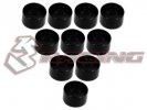 3RACING Aluminium M3 Flat Washer 3.5mm (10 Pcs) - Black - 3RAC-WF335/BK