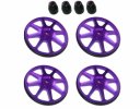 3RACING Setup Wheels (4 Pcs) - Ver. 2 -Purple - ST-001/V2/PU