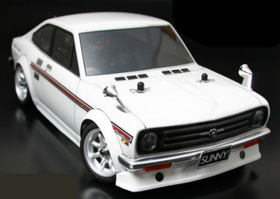 ABC Hobby 66043 - 1/10 Mini Nissan Sunny Coupe Clear Body(w/Light Buckets)