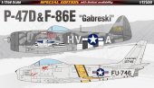 Academy 12530 - 1/72 P-47D & F-86E Gabreski
