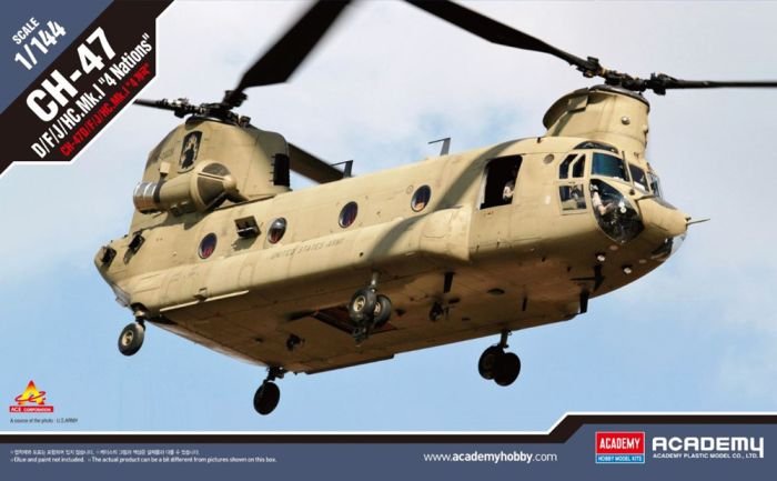 Academy 12624 - 1/144 CH-47D/F/J/HC.Mk.1 \'4 Nations\'