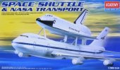 Academy 12708 - 1/288 Space Shuttle with NASA Boeing 747 Carrier Transport