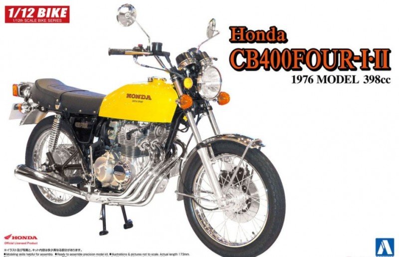 Aoshima 05224 - 1/12Honda CB400 Four-I/II 1976 Model 398cc