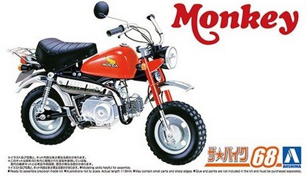 Aoshima 06434 - 1/12 Honda Z50J-1 Monkey 1978 The Bike No.68