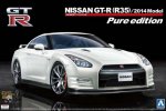 Aoshima AO-01132 - The Best Car GT No.17 Nissan GT-R (R35) Pure Edition 2014 Model with Engine VR38DETT