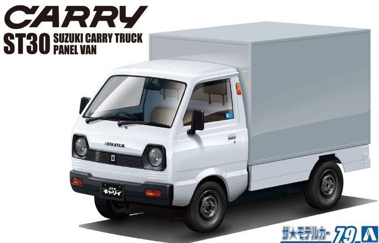 Aoshima 06170 - 1/24 Suzuki ST30 Carry Truck Panel Van 1979 The Model Car No.79