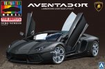 Aoshima 02738 - 1/24 Lamborghini Aventador LP700-4 Matte Black Pre-Paint
