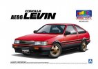 Aoshima 05496 - 1/24 Toyota Corolla AE86 Levin 1984 (Red/Black) Pre Painted Model SP