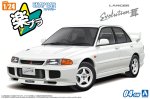 Aoshima 06780 - 1/24 Mitsubishi CE9A Lancer GSR Evolution III 1995 Scotia White The Snap Car 04-SW