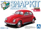 Aoshima 06801 - 1/32 Volkswagen Beetle (Ruby Red) Snap Kit 20-RR