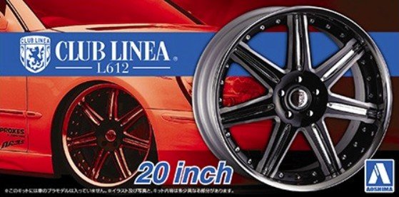 Aoshima 05278 - 1/24 Club Linea L612 20 Inch The Tuned Parts No.28