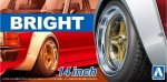 Aoshima 20298 - 1/24 Bright 14 Inch Wheels and Tires Tuned Parts #79