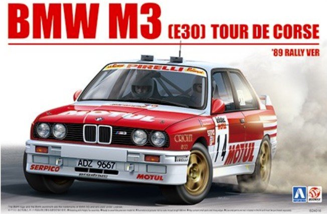 Aoshima 10506 - 1/24 BMW M3 (E30) Tour De Corse 1898 Raller Verson Beemax No.18