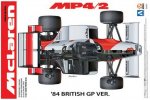 Aoshima AO-08189 - 1/20 BEEMAX No.3 McLaren F-1 MP4/2 1984 British Grand Prix GP Ver. #7 Alain Prost #8 Niki Lauda 081891