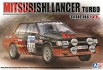 Aoshima 10608 - 1/24 Mitsubishi Lancer Turbo 1984 Rac Rally Version Beemax No.25