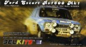 Aoshima BEL006 - 1/24 Belkits No.006 Ford Escort RS1600 MK I No.13 Timo Makinen Henry Liddon 1973 Daily Mirror RAC Rally Winner 097908