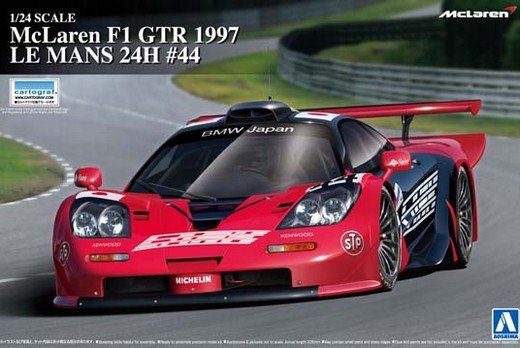 Aoshima AO-00746 - 1/24 Super Car No.13 McLaren F1 GTR 1997 LeMans 24hours No.44