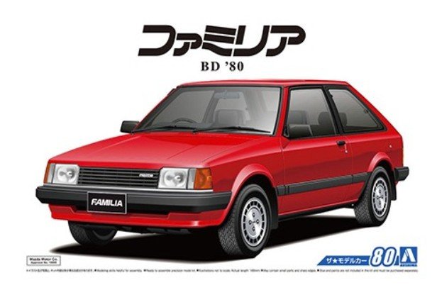 Aoshima 05589 - 1/24 Mazda 323 BD Familia XG \'80 The Model Car No.80