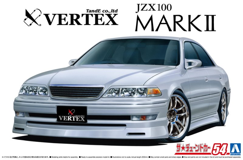 Aoshima 06350 - 1/24 Vertex Toyota JZX100 Mark II Tourer V \'98 The Tuned Car #54