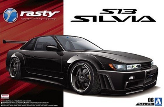 Aoshima 05098 - 1/24 RASTY PS13 Silvia \'91 The Tuned Car No.6