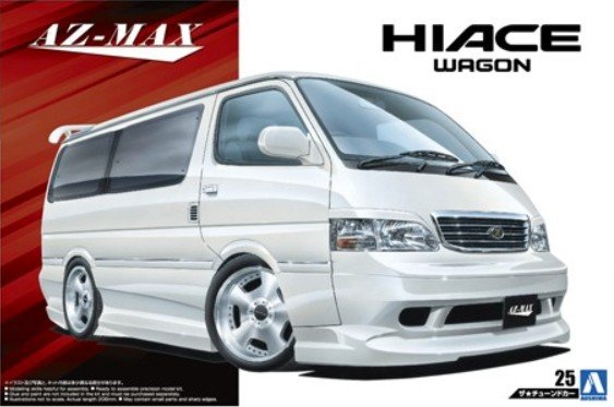 Aoshima 05356 - 1/24 Azmax KZH100 Hiace \'99 (Toyota) The Tuned Car No.25