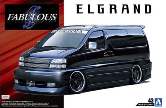 Aoshima 05452 - 1/24 Fabulous APE50 Elgrand \'00 (Nissan) The Tuned Car No.43