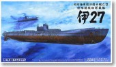 Aoshima #AO-47354 - 1/350 Cruiser Submarine Otsu Type I-27 Warship Equipped with Special Purpose Submarine (Plastic model)