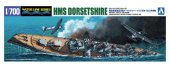 Aoshima 05266 - 1/700 HMS Dorsetshire Indian Ocean Raid British Heavy Cruiser