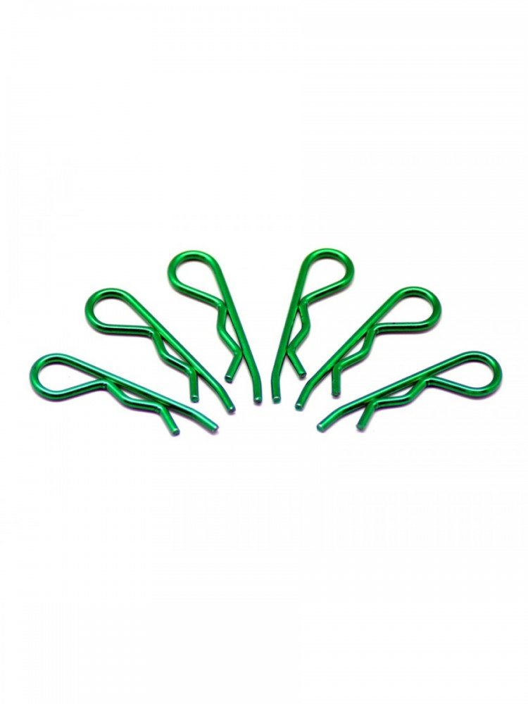 Arrowmax AM-103121 Body Clip 1/8 - Metallic Green (6)