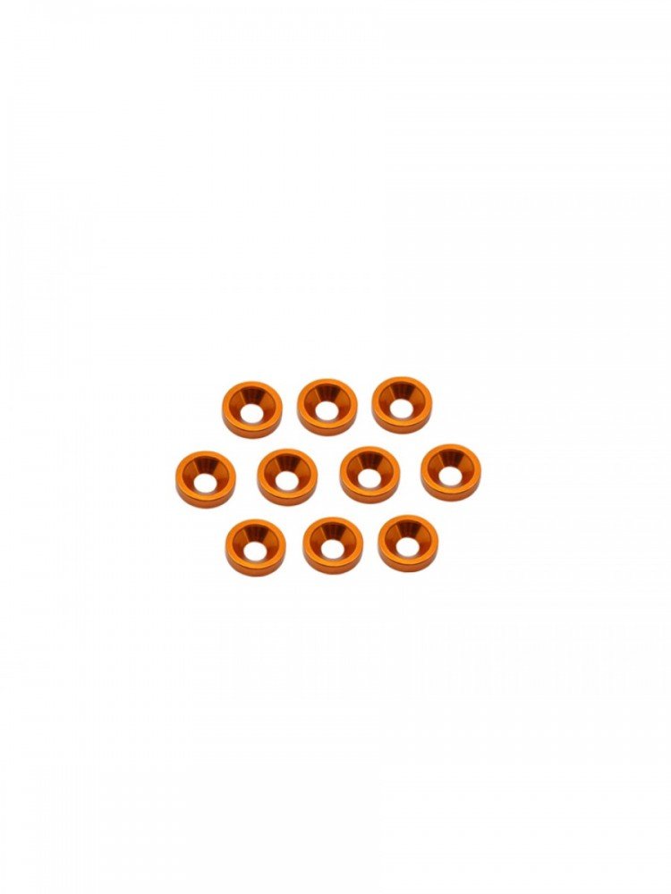 Arrowmax AM-020032 Aluminium M3 Countersink Washer-Orange (10)