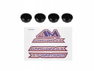 Arrowmax AM-499008 22mm Lexan End Cap For Honeycomb Tool - Black (4)