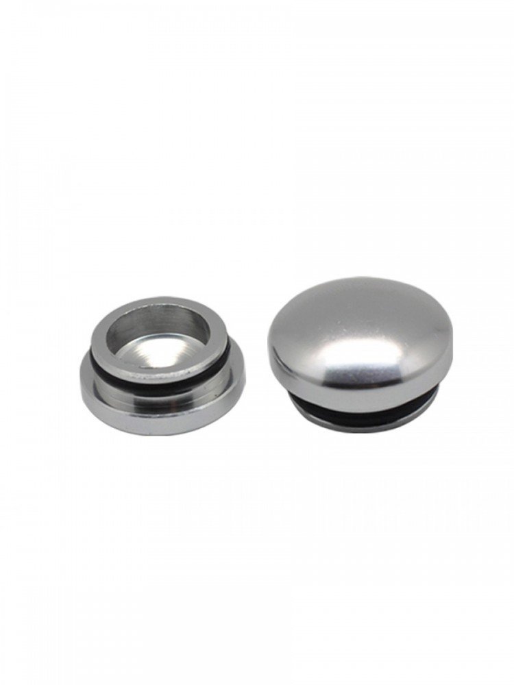 Arrowmax AM-199008 18mm & 22mm Aluminum End Cap - Silver (2)