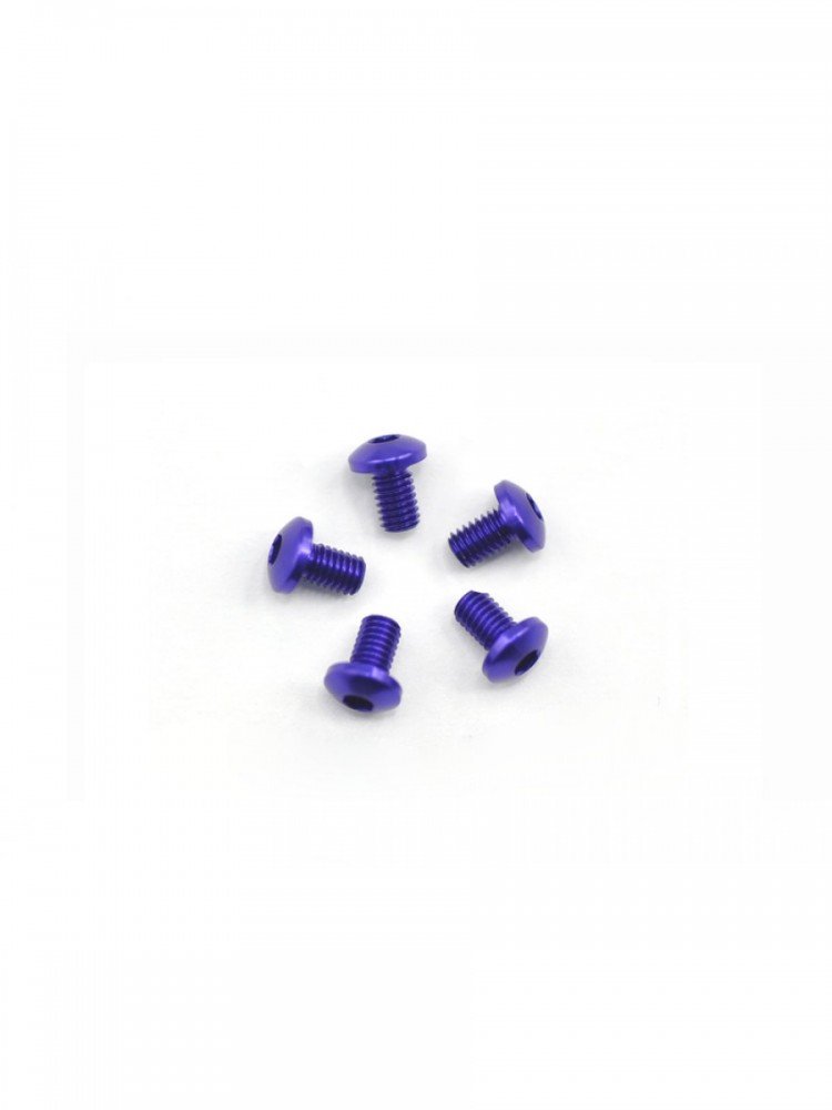 Arrowmax AM-14RH3005-P Aluminium Screw Allen Roundhead M3x5 Purple (7075) (5)