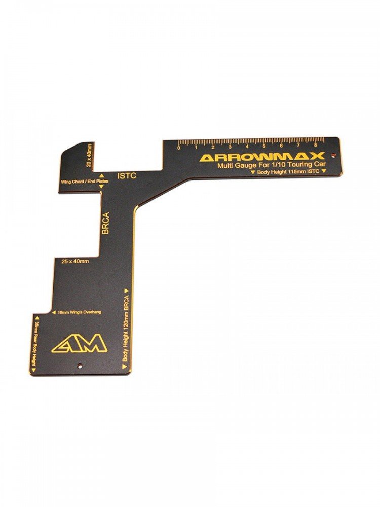 Arrowmax AM-171035 Regulation Gauge For 1/10 Electric Touring Cars Black Golden