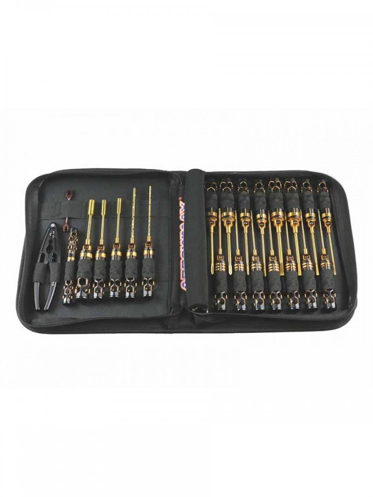 Arrowmax AM-199442 AM Toolset (23Pcs) With Tools Bag Black Golden