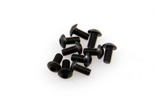 Axial Racing AXA0113 - M3x6mm Hex Socket Button Head (Black) (10pcs)